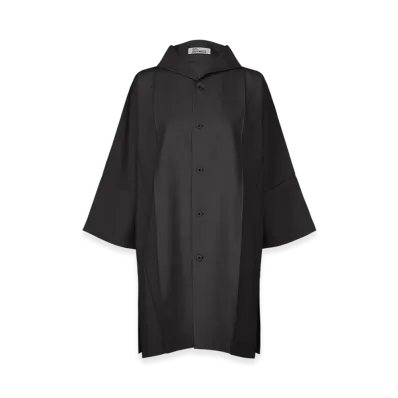 132 5. ISSEY MIYAKE Flat Shirts "Black"