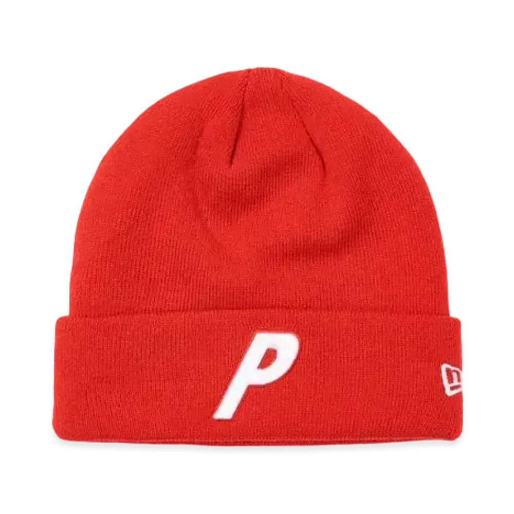 PALACE New Era P Beanie "Red"