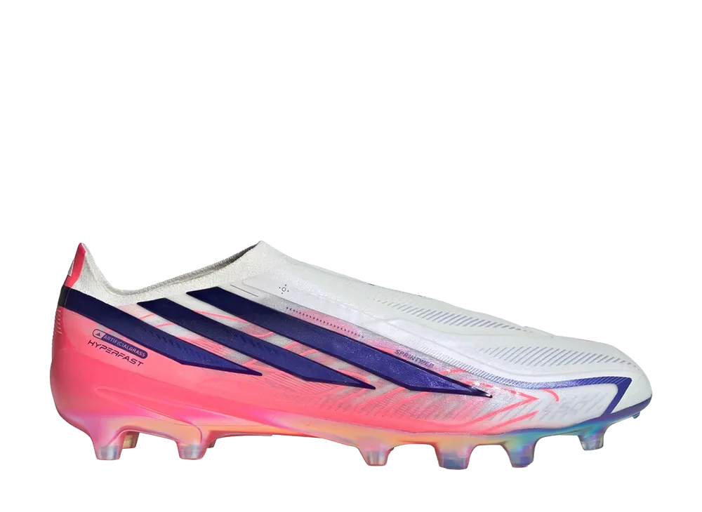 adidas F50 Hyperfast Elite Laceless AG "Cloud White/Solar Purple"