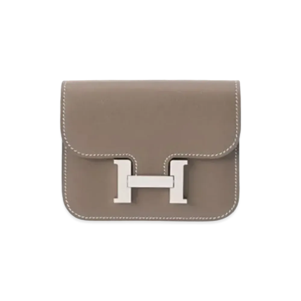 Hermes Constance Slim Evercolor "Etoupe/Silver"