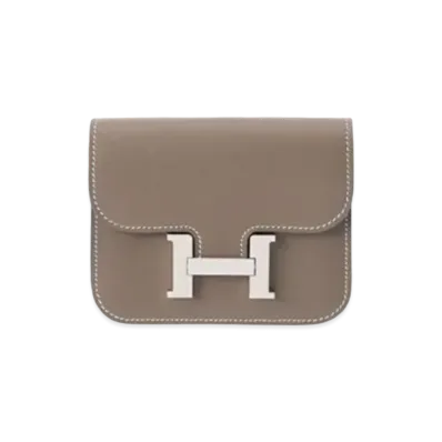 Hermes Constance Slim Evercolor "Etoupe/Silver"