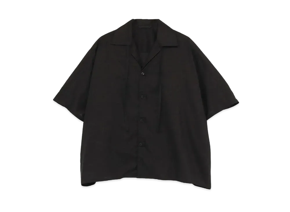 Yohji Yamamoto Y's LAWN BIG SHORT SHIRT "Black"