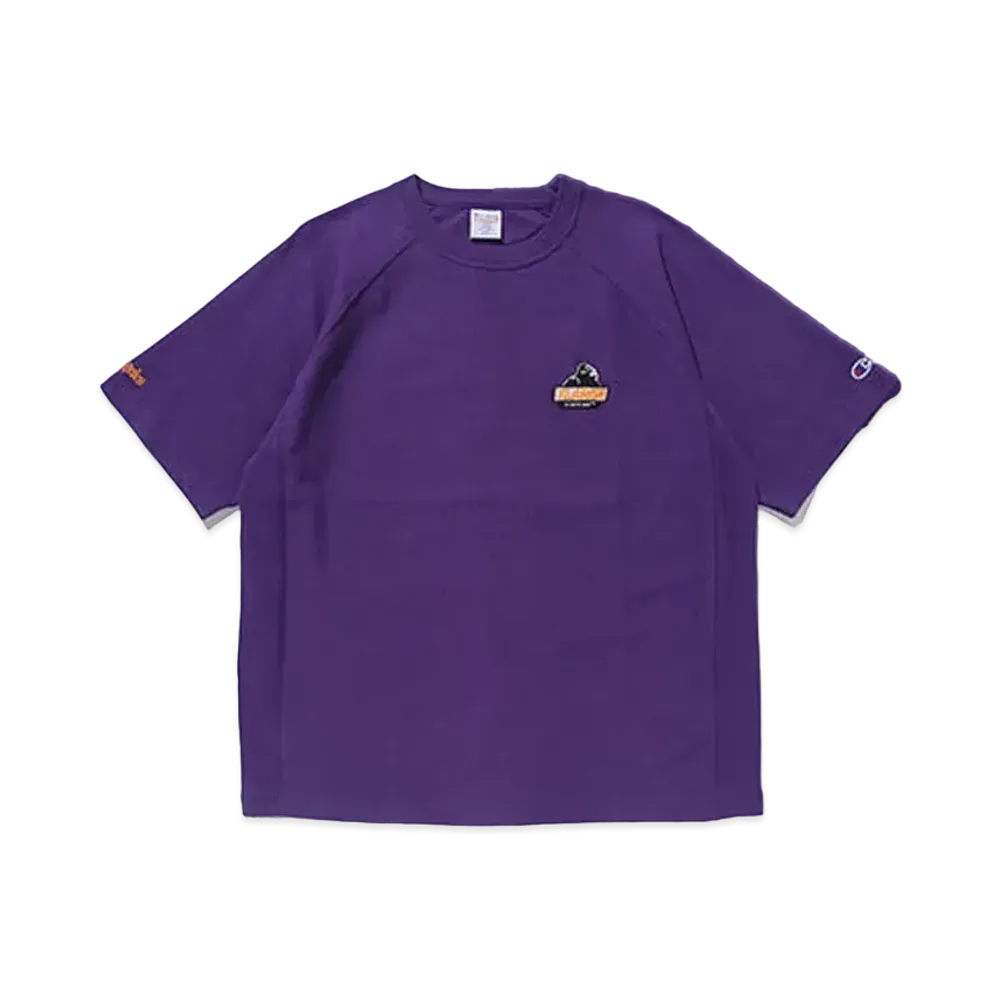 XLARGE x Champion Reverse Weave Raglan S/S Tee "Purple"