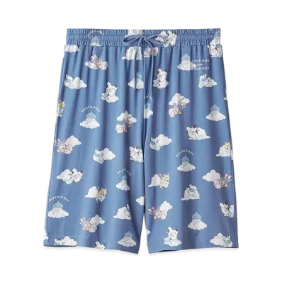 GELATO PIQUE x DRAGON QUEST Allover Pattern Half Pants "Blue"
