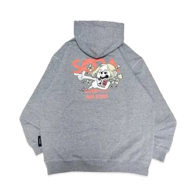 MFC STORE x over print x DJ SODA Ver. Zero Zero Hero Hoodie "Gray/Orange"