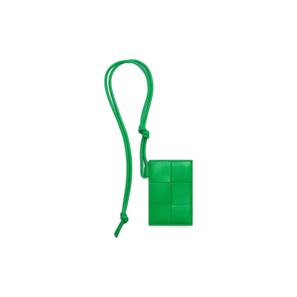 Bottega Veneta Card Case On Strap "Parakeet"