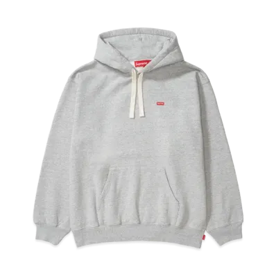 Supreme Small Box Drawcord Hooded Sweatshirt (26SS) "Heather Grey"