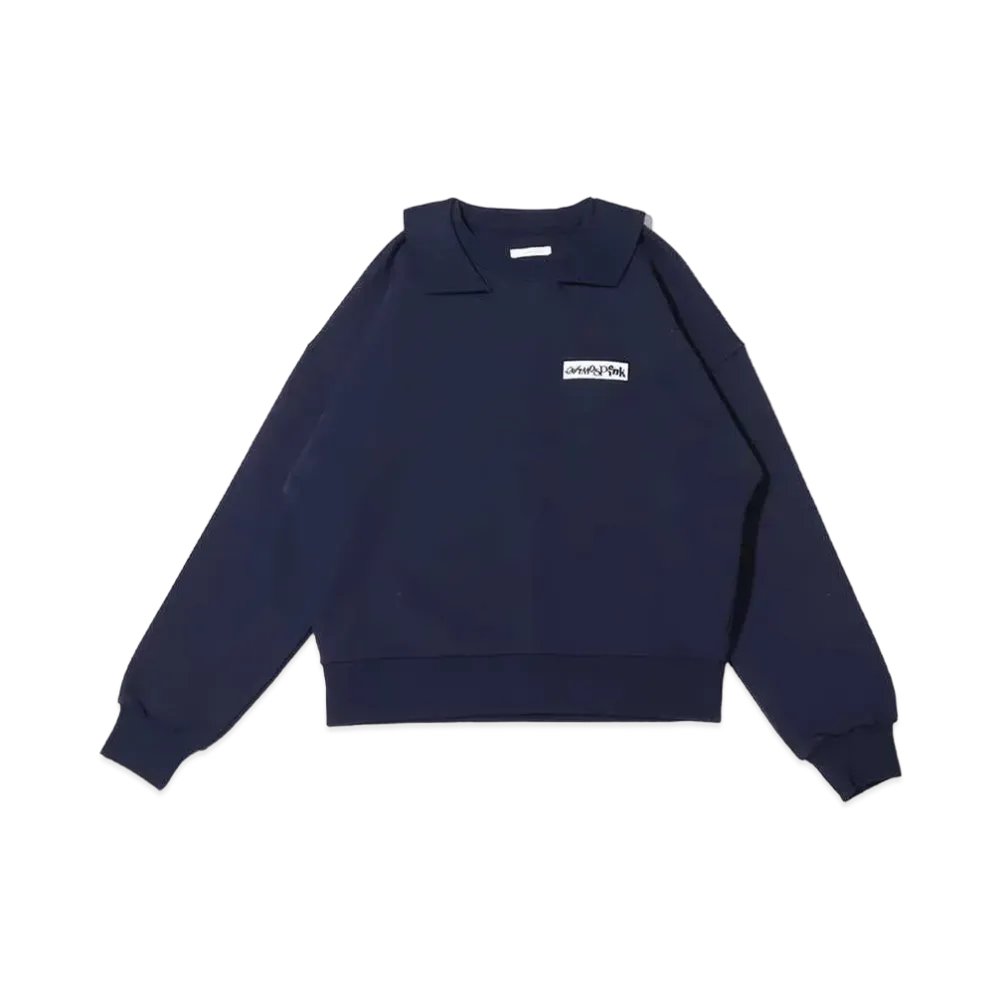 atmos pink Eritsuki Sweat Tops "Navy"