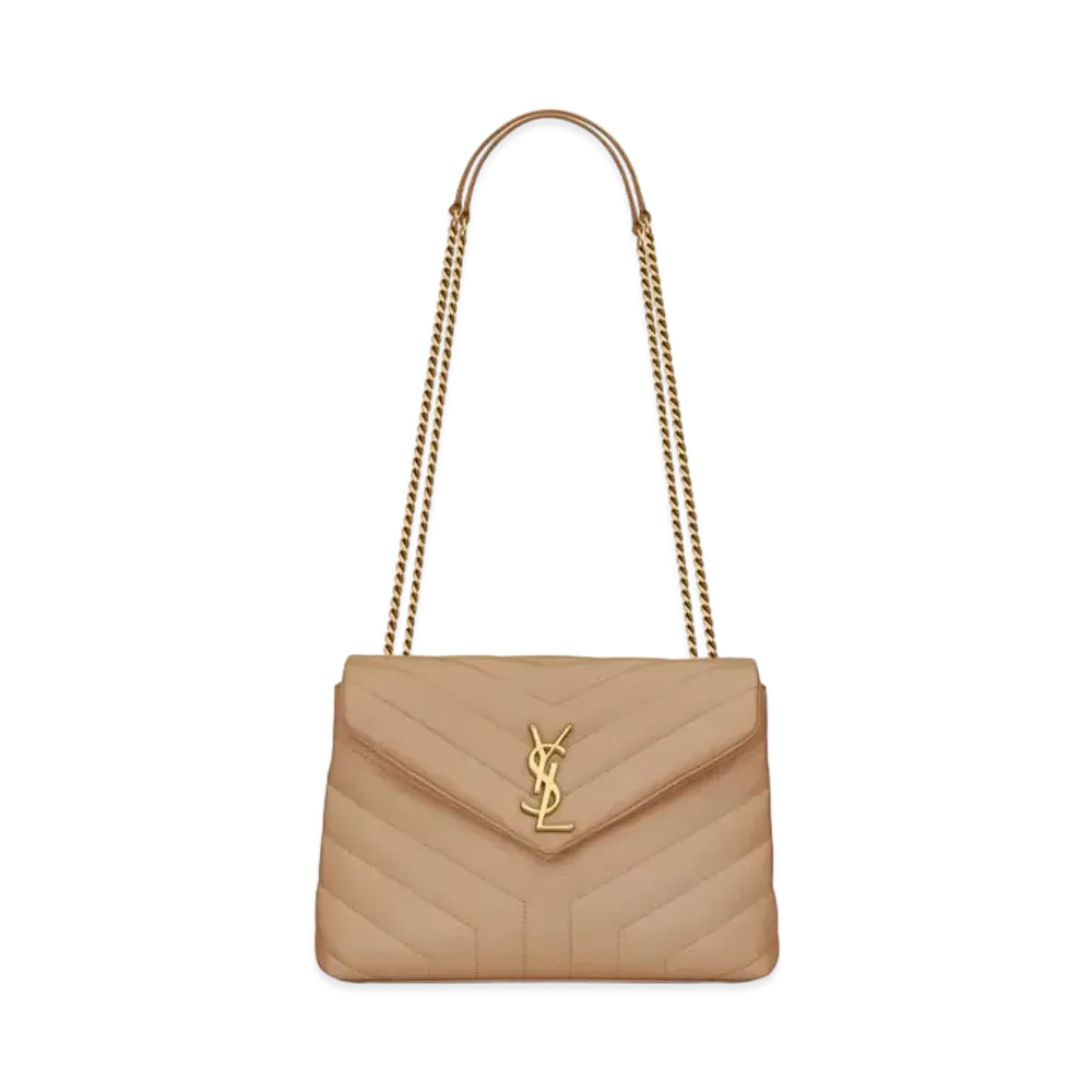 Saint Laurent Loulou Small In Matelasse Y Leather "Rouge Legion"