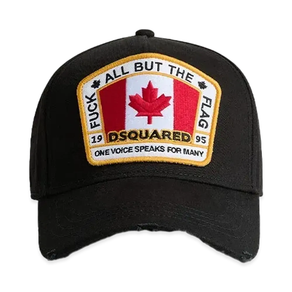 Dsquared2 D2 Patch Baseball Cap "Black"