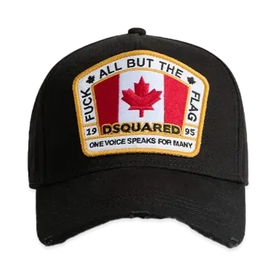 Dsquared2 D2 Patch Baseball Cap "Black"