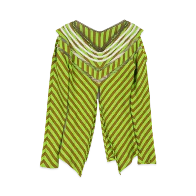KIKO KOSTADINOV Panoply Top "Green Stripe/Rose Pink"