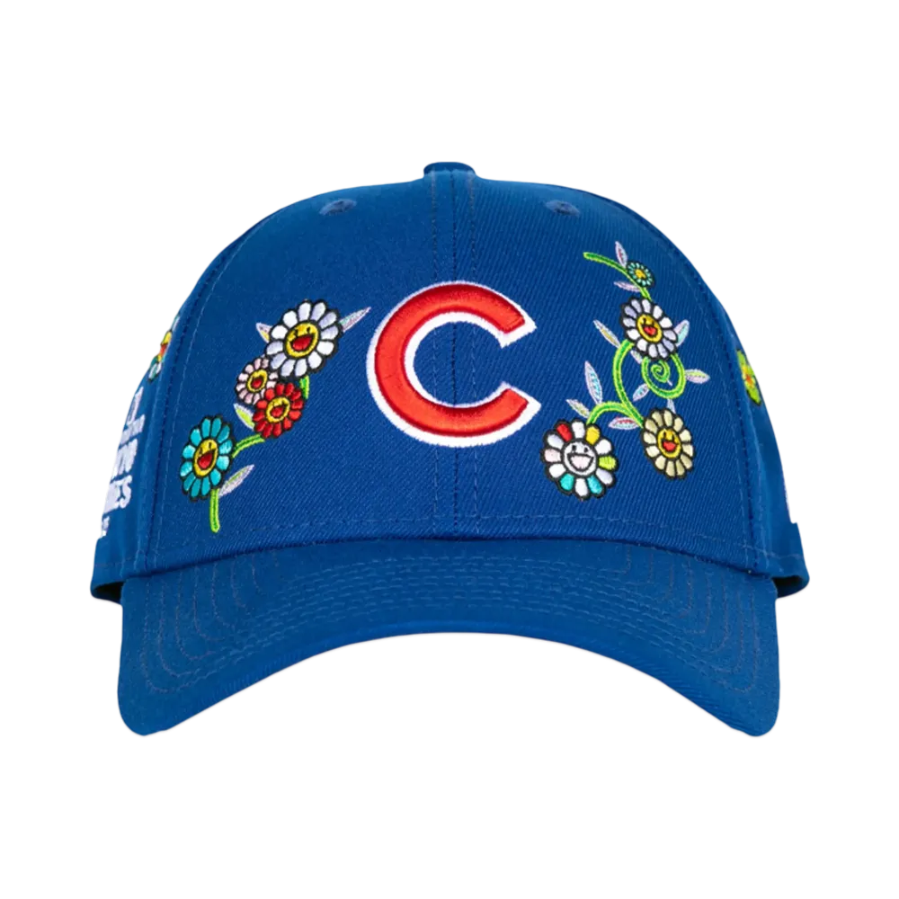 Takashi Murakami x MLB World Tour Tokyo Series 2025 New Era 9Forty Cubs Snapback Hat "Blue"