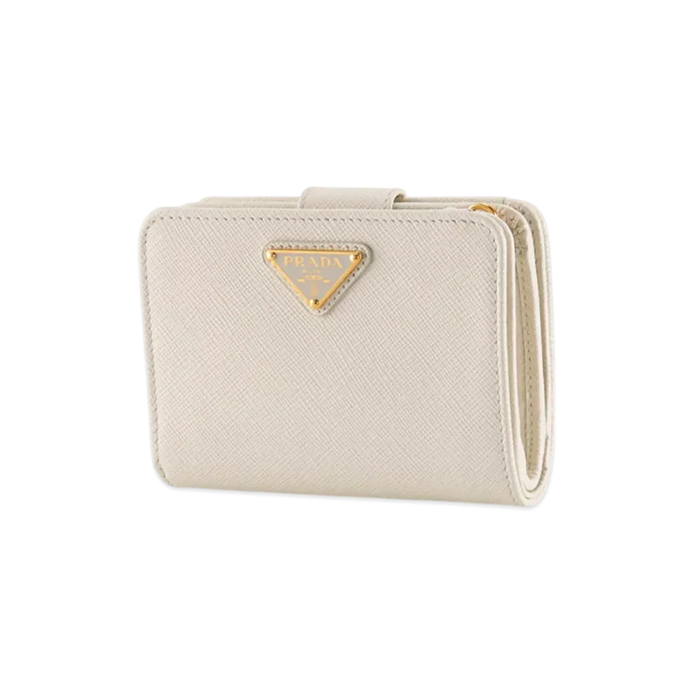 PRADA Saffiano Triangolo Small LShaped "White"