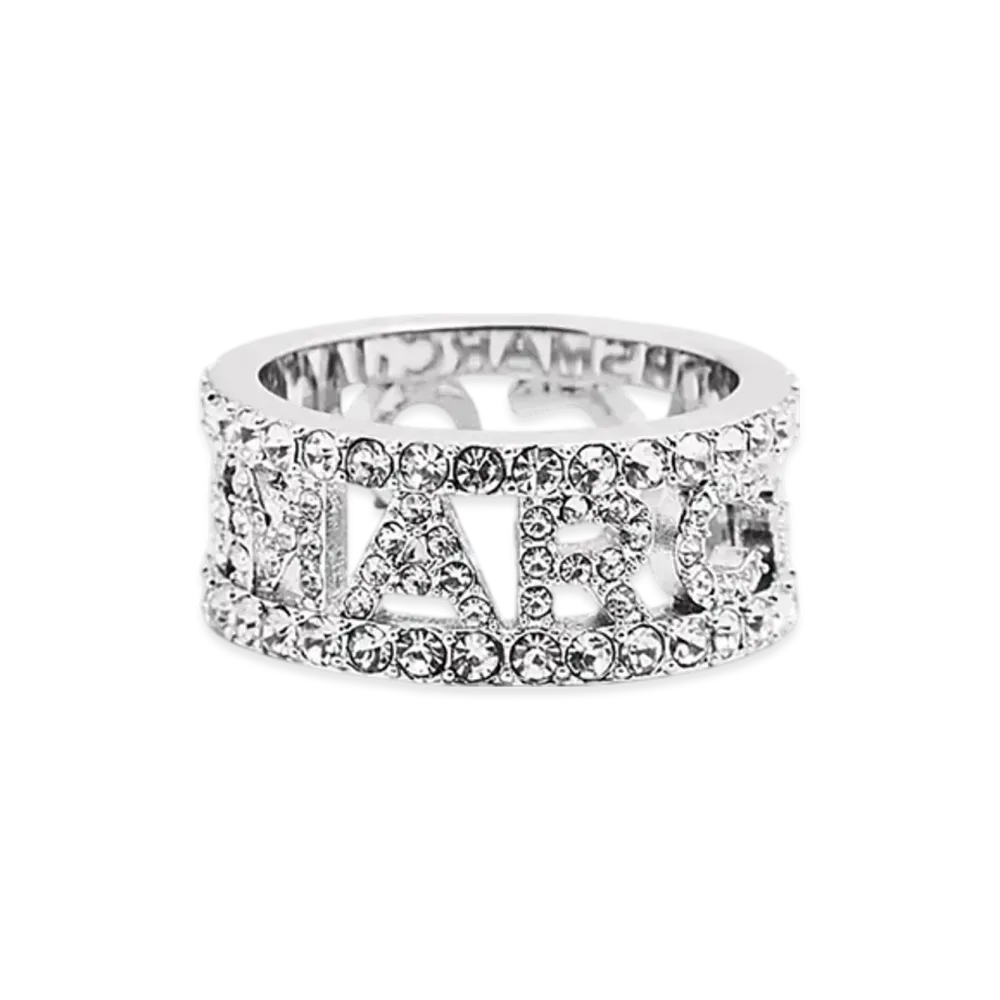 Marc Jacobs The Monogram Pave Ring "Crystals"