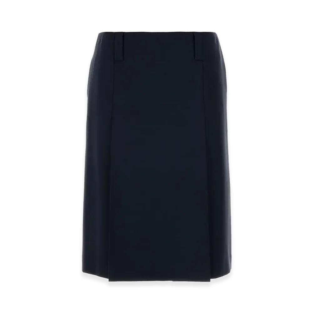 MIU MIU Women's Mohair Blend Skirt "Navy Blue"