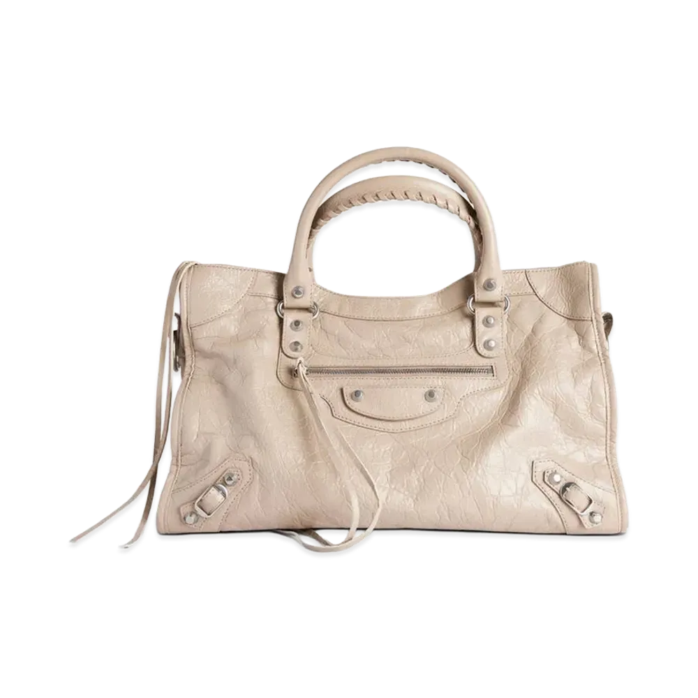 BALENCIAGA Women's Le City Bag Medium "Beige"