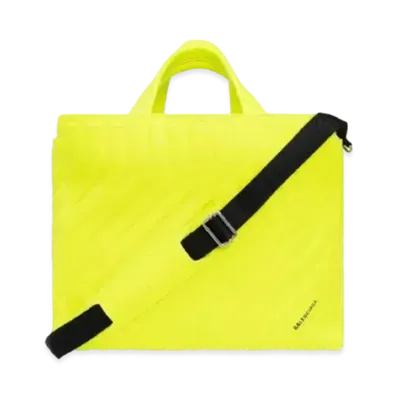 BALENCIAGA Neon Calfskin Handbag