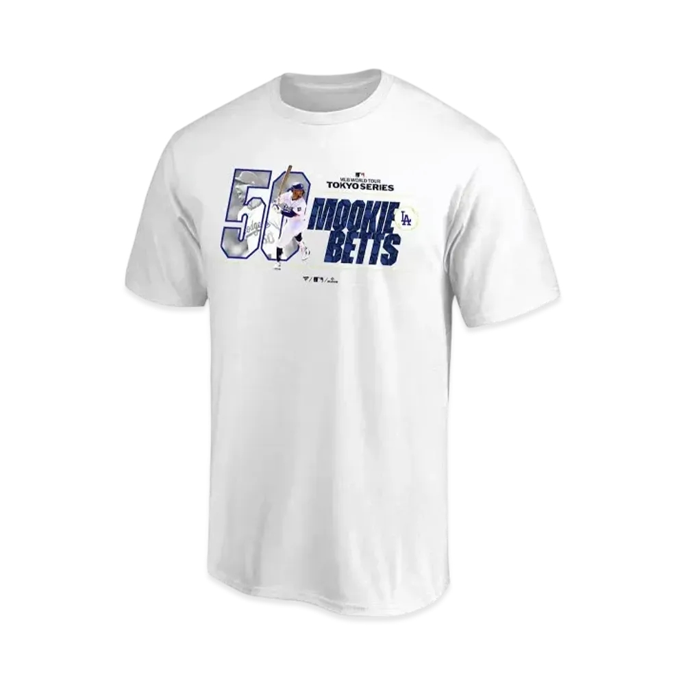 MLB Fanatics Dodgers Mookie Betts MLB Tokyo Series Opening Game T-Shirt "White"