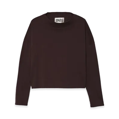 ZARA x Bad Bunny Benito Antonio Cropped Fit Long Sleeve Tee "Brown"