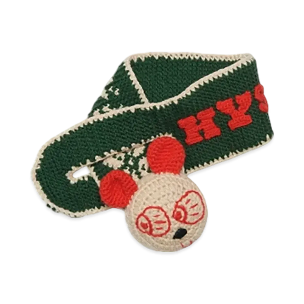 HYSTERIC GLAMOUR Hand-Knitted Neck Warmer "Green"