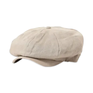 BEAMS Casket Linen Suede Visor "Beige"