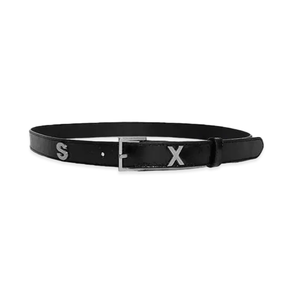 MARTINE ROSE Sex Letter Belt "Black"