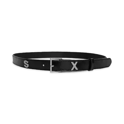 MARTINE ROSE Sex Letter Belt "Black"