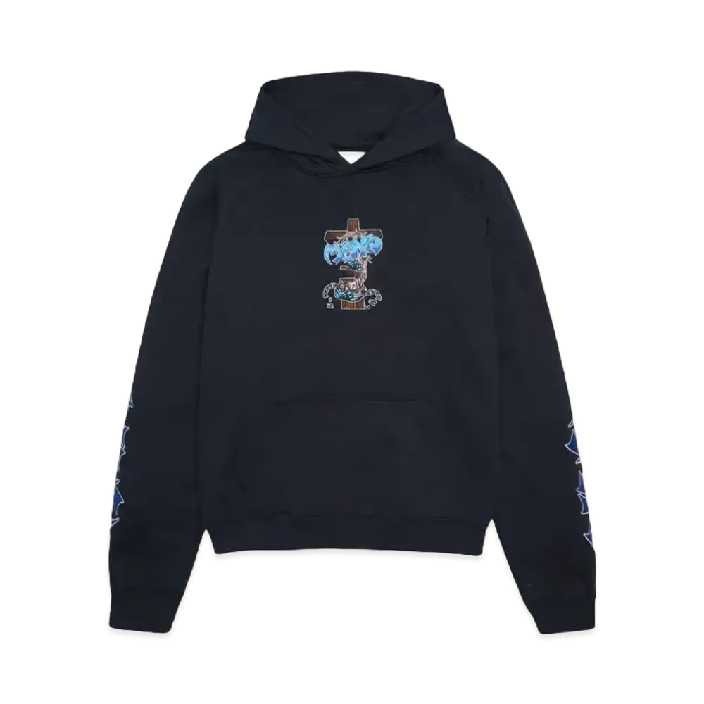 MAYO sunshine Embroidery Hoodie "BLACK"