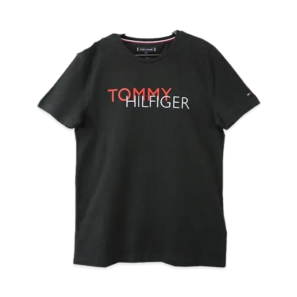 TOMMY HILFIGER Graphic Short Sleeve T-Shirt "Black"