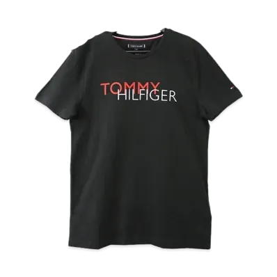 TOMMY HILFIGER Graphic Short Sleeve T-Shirt "Black"