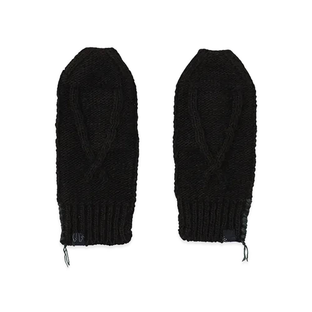 visvim Knit Mitten (N.D.) "Black"