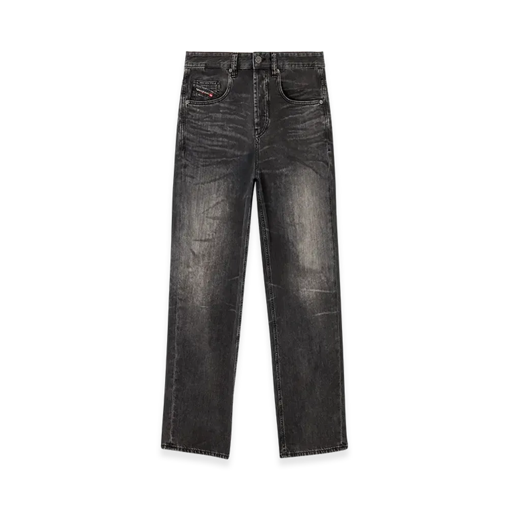 Diesel Relaxed Jeans 2001 D-Macro 0cebc "Black/Dark Grey"