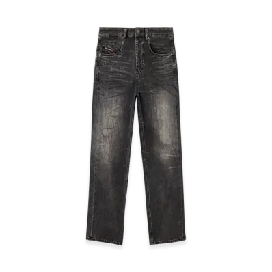 Diesel Relaxed Jeans 2001 D-Macro 0cebc "Black/Dark Grey"