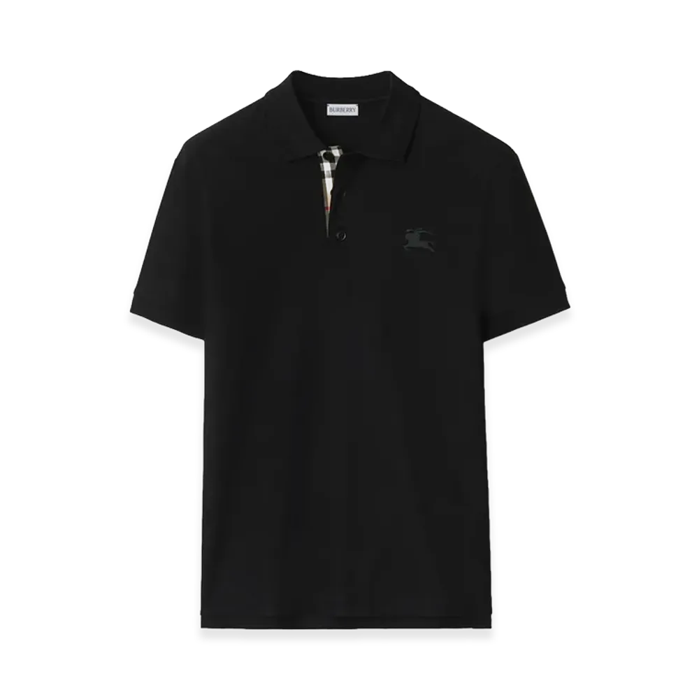 Burberry Cotton Polo Shirt "Black"