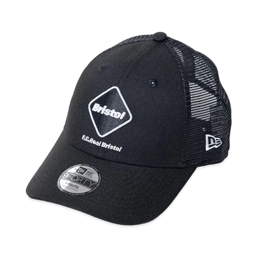 F.C.Real Bristol Kids New Era Emblem 9Forty Mesh Cap "Black"