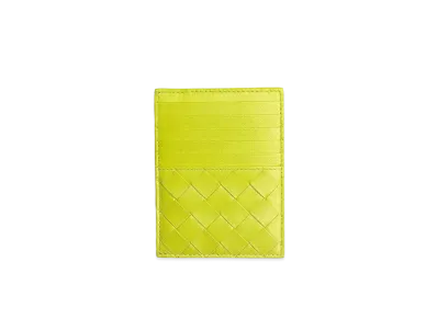 Bottega Veneta Zipped Card Holder "Kiwi"