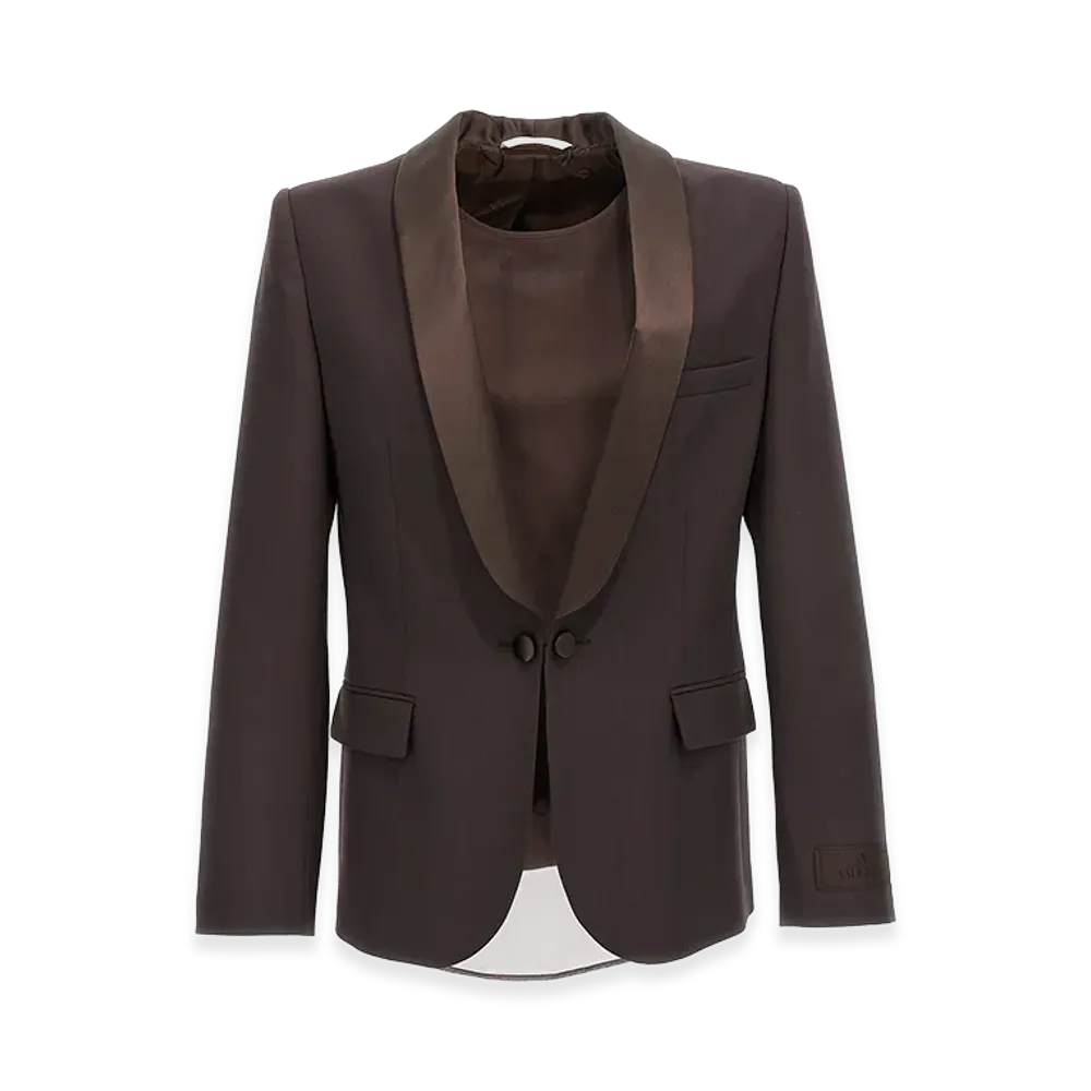 Valentino 'maison ' Blazer Jacket "Brown"