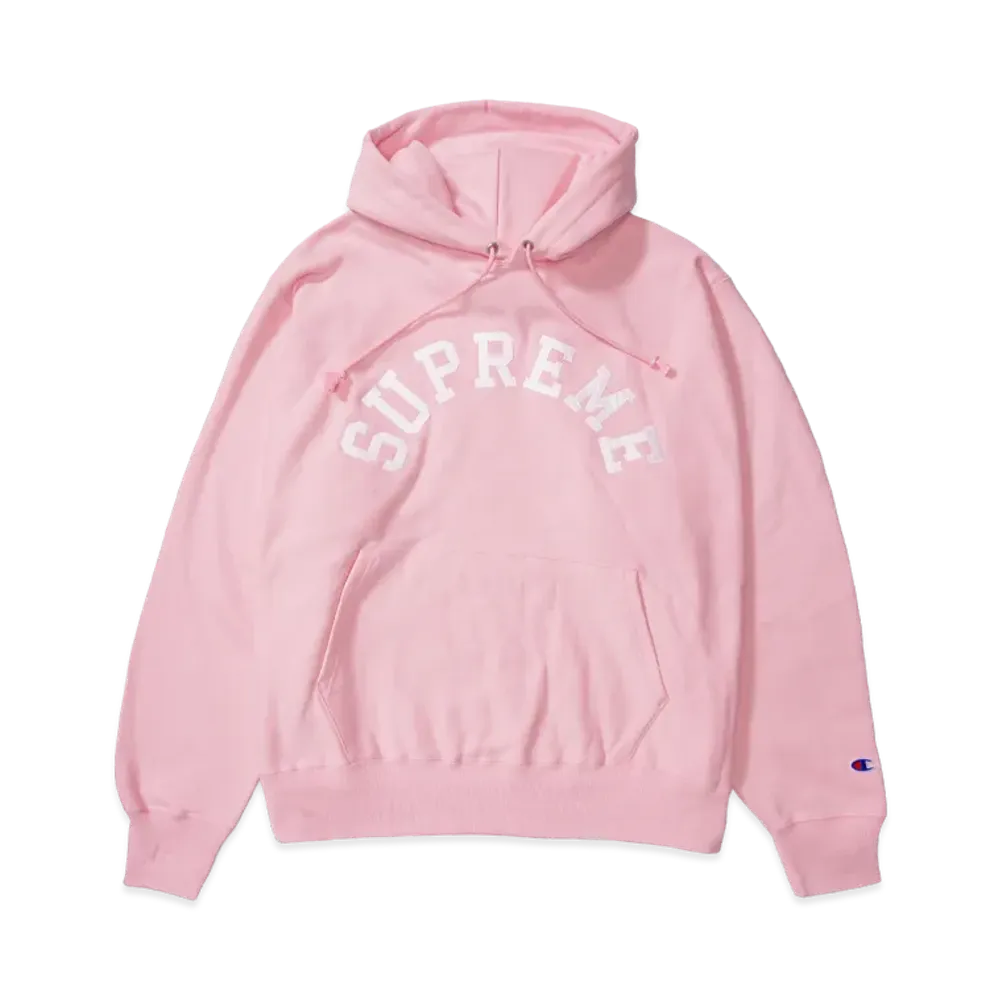 Supreme x Champion Hooded Sweatshirt "Pink"