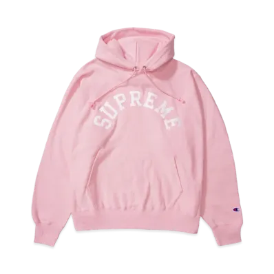 Supreme x Champion Hooded Sweatshirt "Pink"
