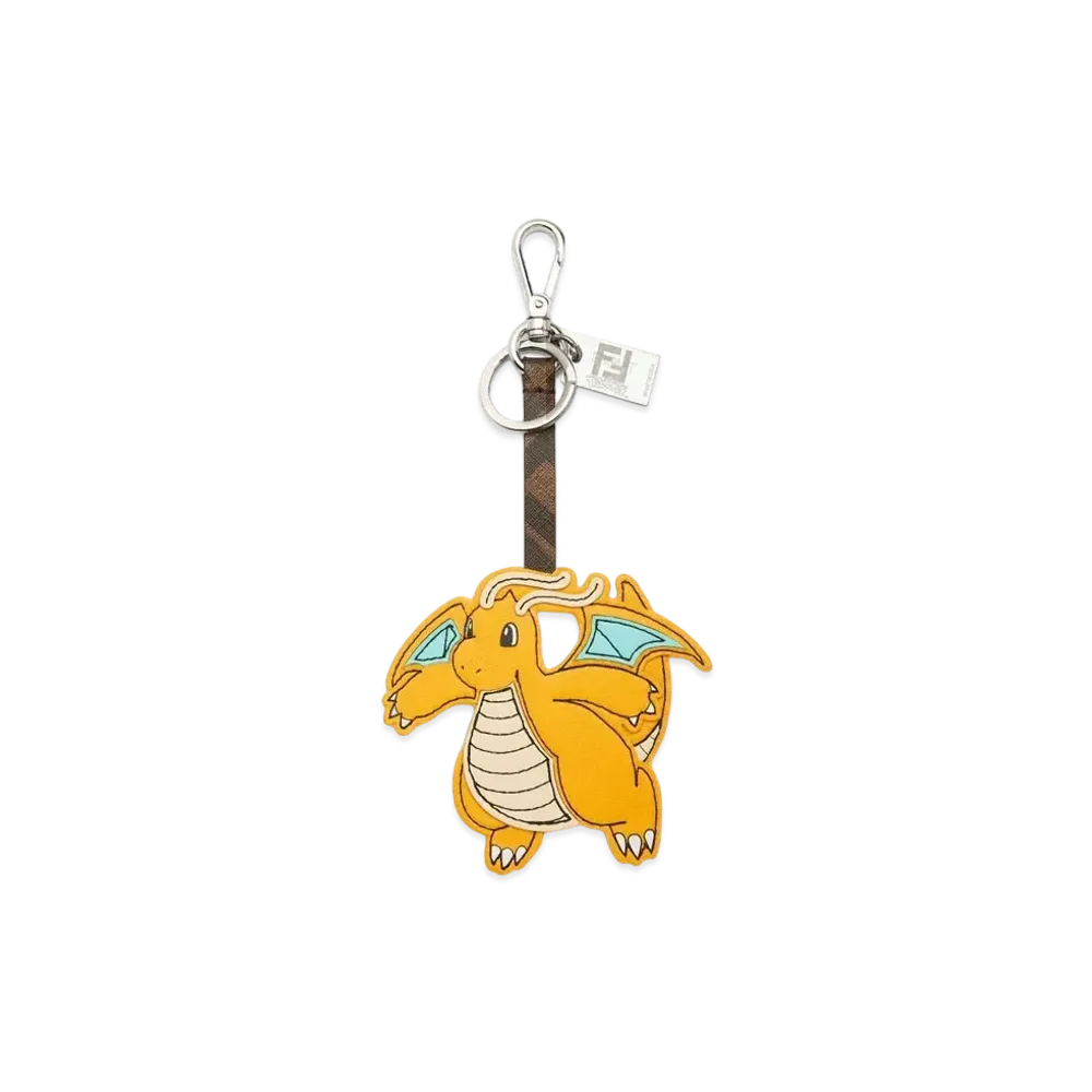 Pokemon x Fragment x FENDI Dragonite Key Holder Nappa Leather "Yellow"