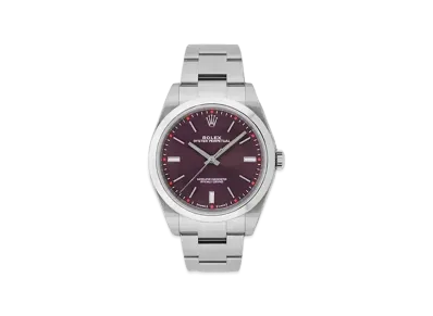 ROLEX Oyster Perpetual 39 Red Grape Dial 114300