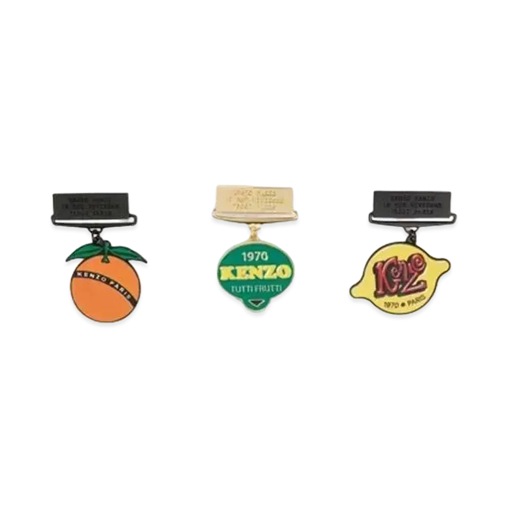 KENZO 'STAMP' Set Of Medal "Multi"