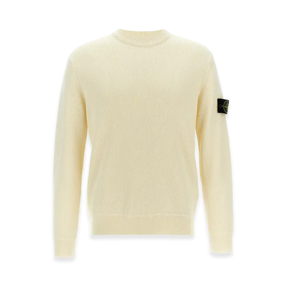 Stone Island 5100054 Logo Badge Sweater "White"