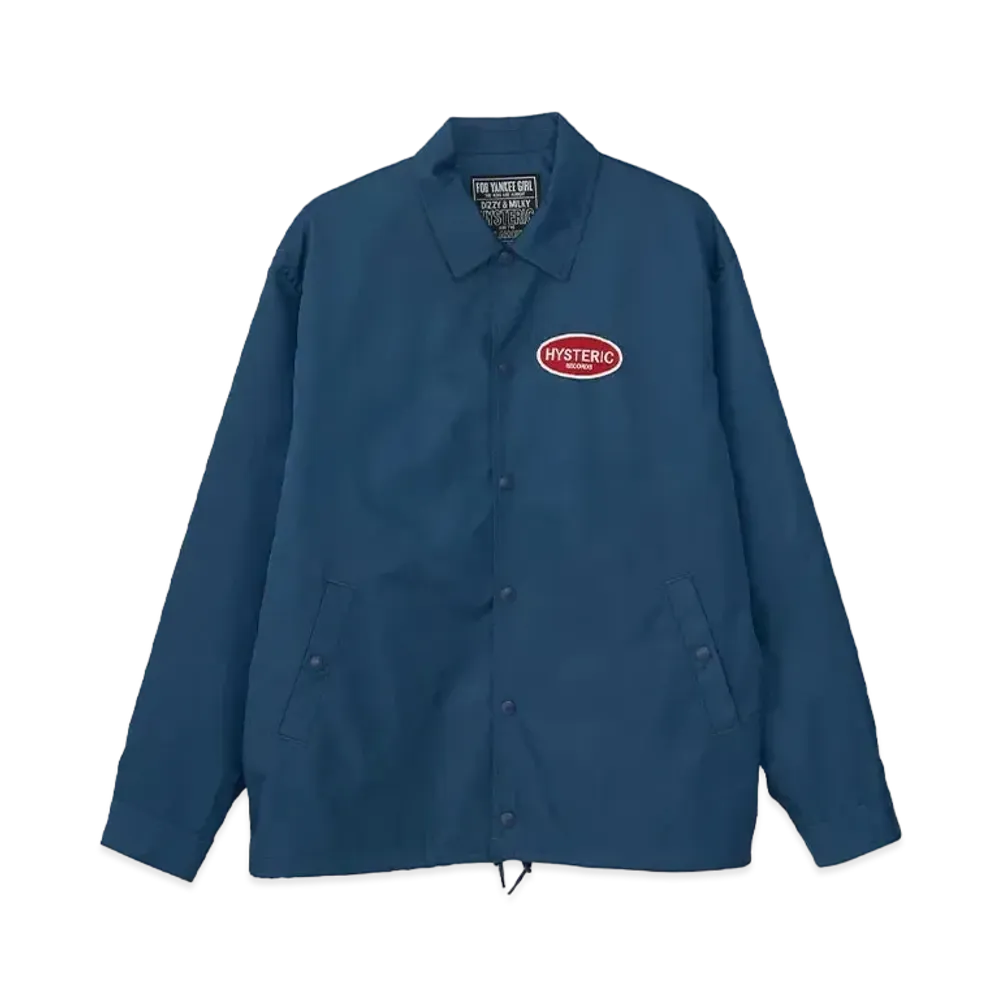 HYSTERIC GLAMOUR Hysteric Records Coach Jacket "Navy"