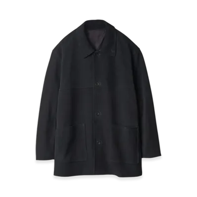ssstein Cow Suede Car Jacket "Black"