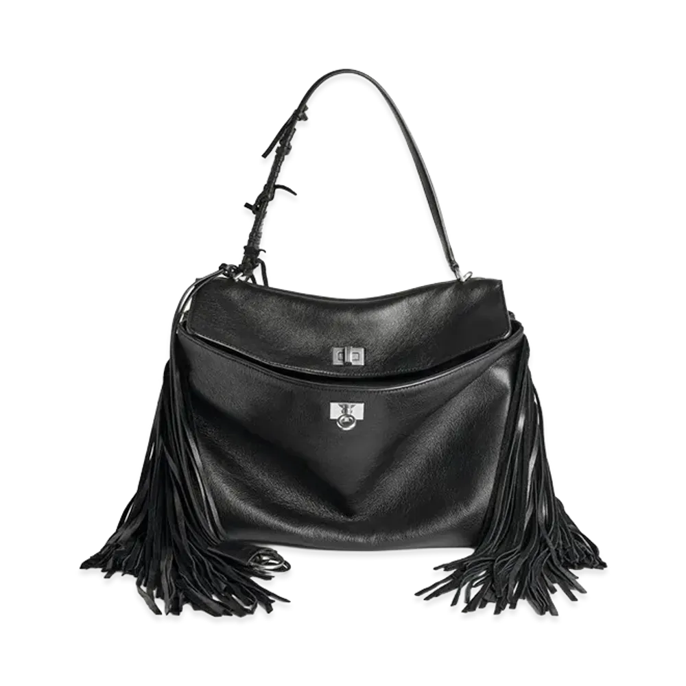 BALENCIAGA Women's Rodeo Handbag Medium "Black"
