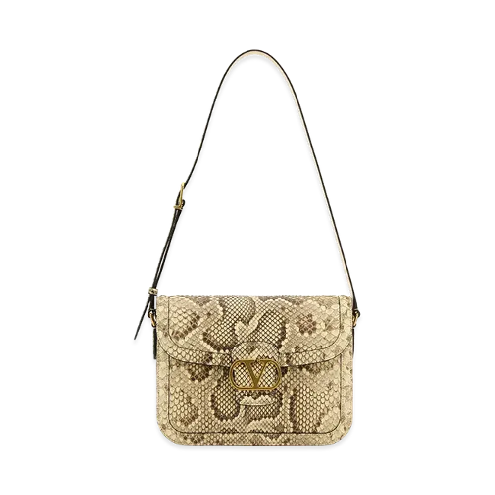 Valentino Women's Leather 9to5 Shoulder Bag "Printed"