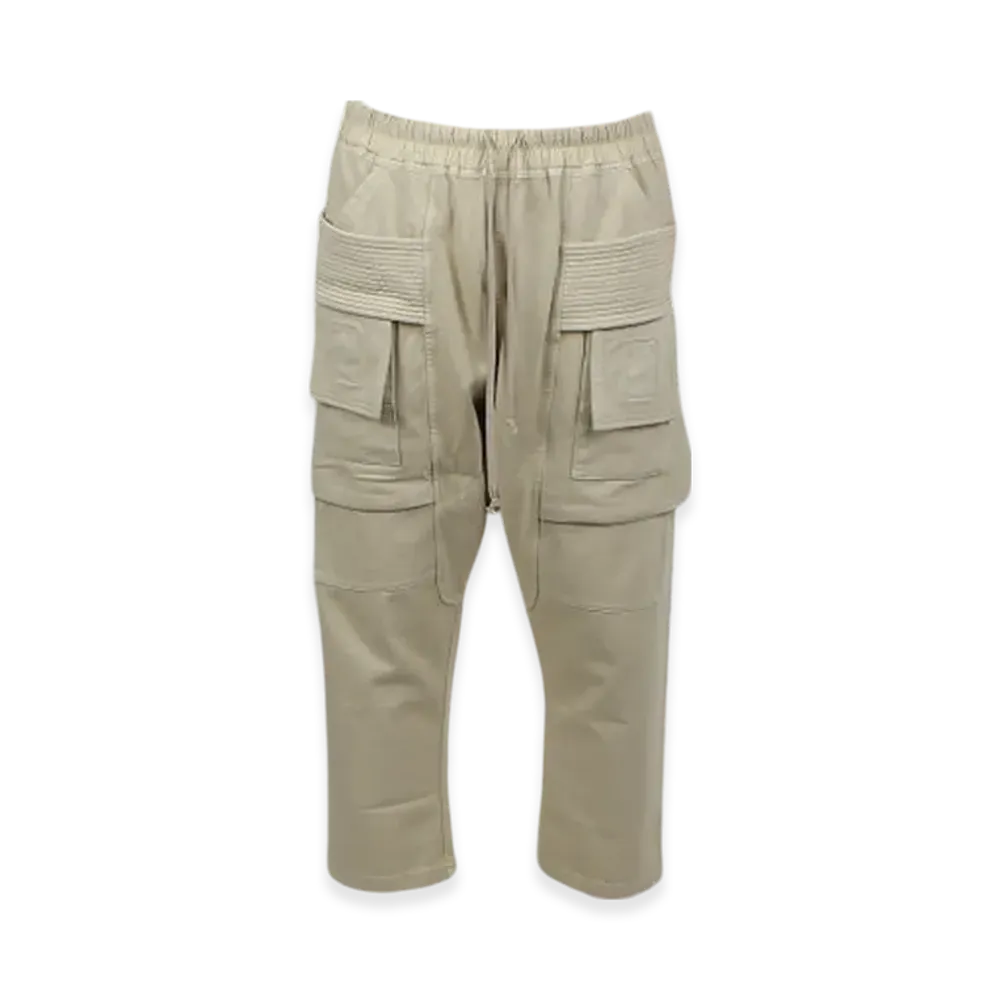 Rick Owens DRKSHDW Creatch Cargo Cropped Drawstring Pants "Pearl"