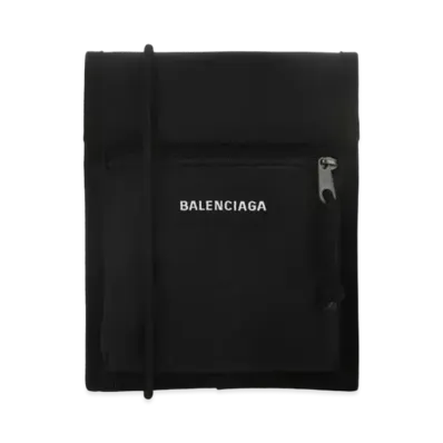 BALENCIAGA Nylon Crossbody Bag "Black"
